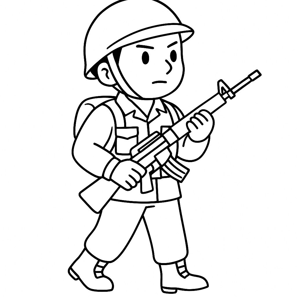 Soldier Protecting the Homeland