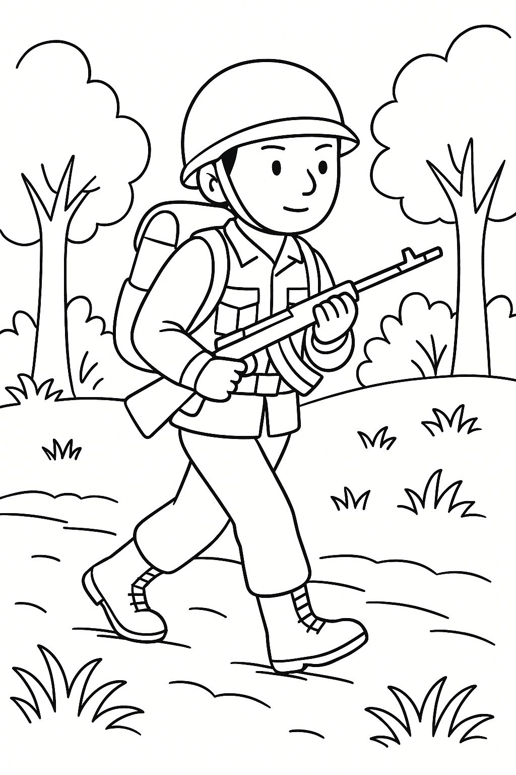 Soldier on the March