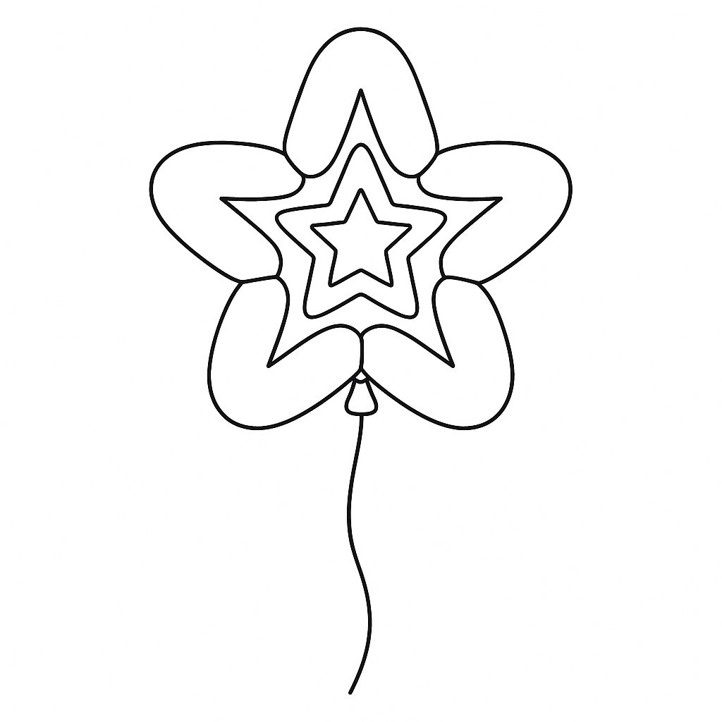 Star Lantern Made of Balloons