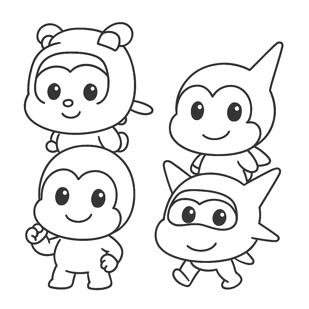 Super Wings Cute Chibi