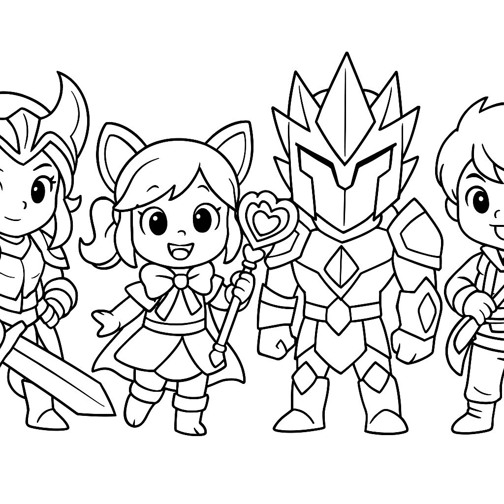 Bold Line Art Style
