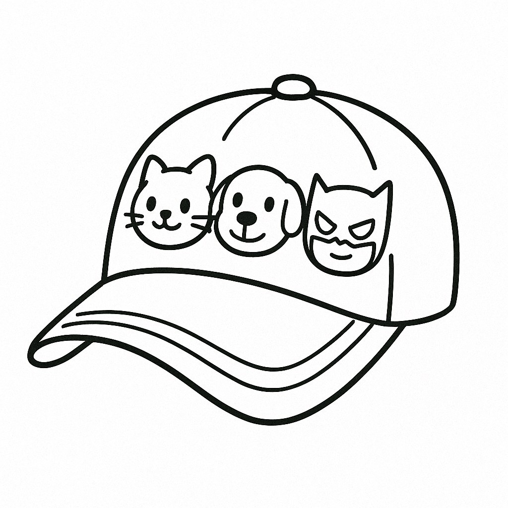 Cartoon Baseball Cap