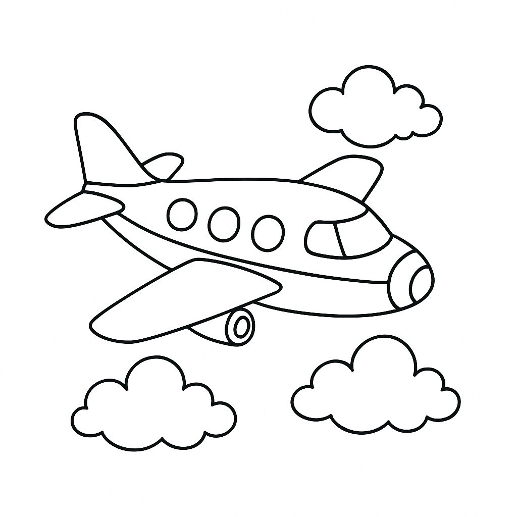 Airplane in the Clouds