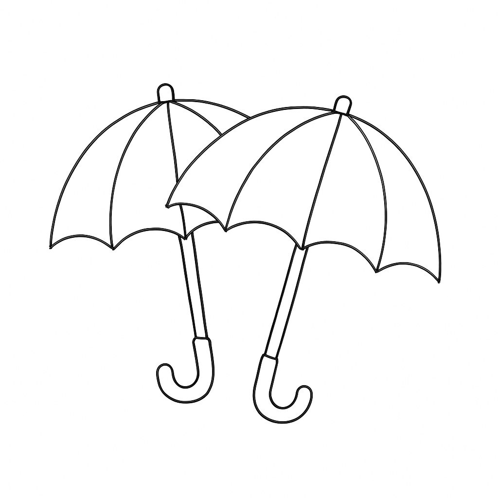 The Pair of Umbrellas