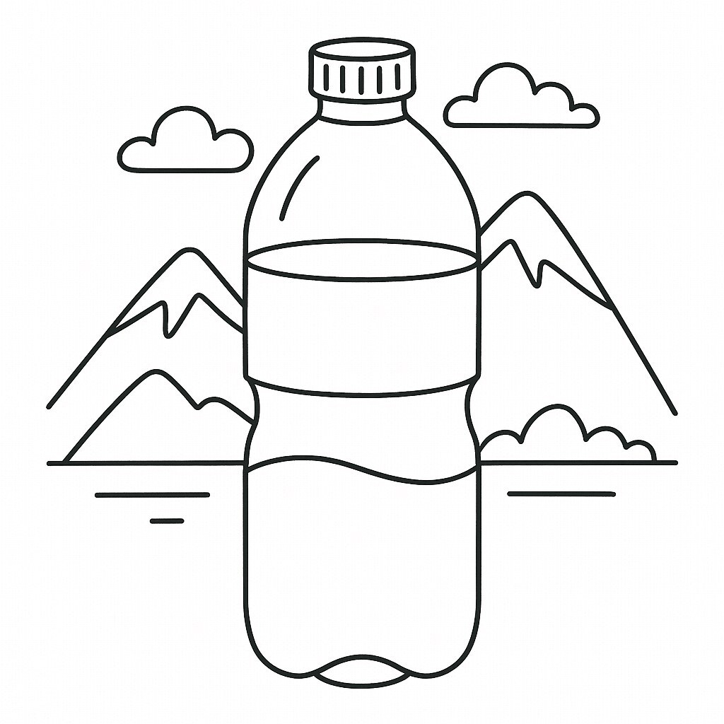 Natural Spring Water Bottle