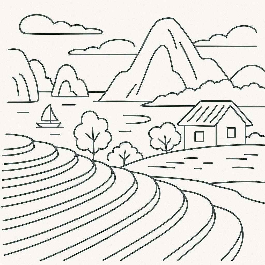 Vietnamese Landscape Style