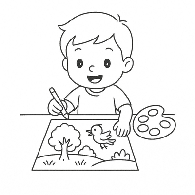 Bé Bún Coloring Practice – Cute and Creative Pages for Kids 2026