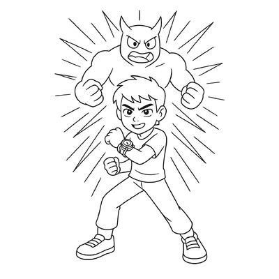 Ben Ten Coloring Pages for Kids 2026 – Easy-to-Color Ben10 Images