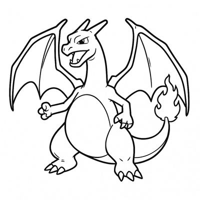 Best Lizardon Coloring Pages for Kids 2026