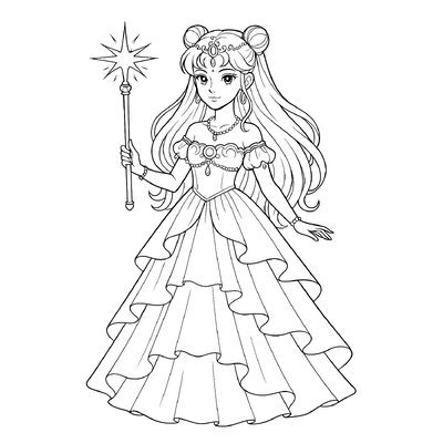 Best Princess Serenity Coloring Pages for Kids 2026