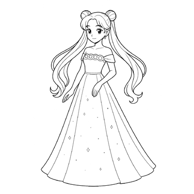 Best Princess Serenity Coloring Pages for Kids 2026