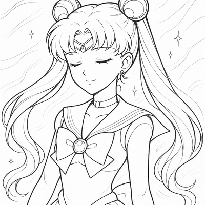 Best Princess Serenity Coloring Pages for Kids 2026