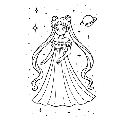 Best Princess Serenity Coloring Pages for Kids 2026
