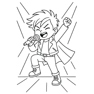 Coloring Pages of Kids as Singers – Creative and Fun Learning for Children 2026