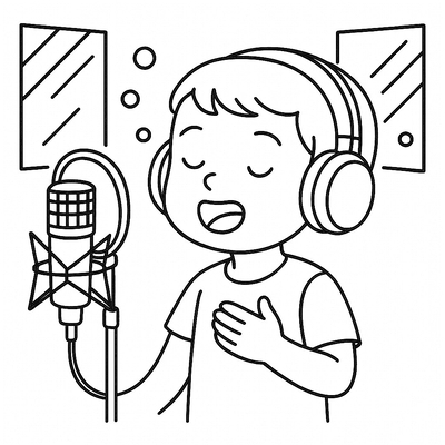 Coloring Pages of Kids as Singers – Creative and Fun Learning for Children 2026