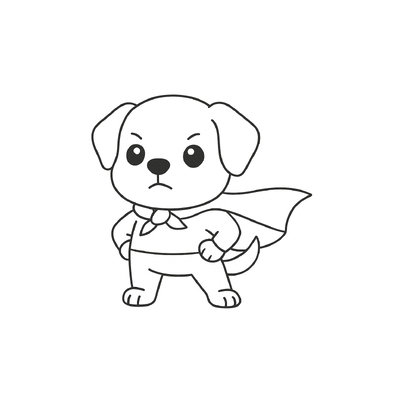 Cute Puppy Coloring Pages for Kids 2026