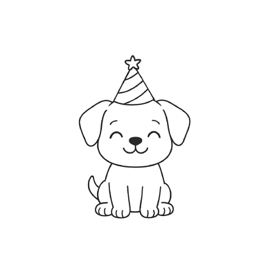 Cute Puppy Coloring Pages for Kids 2026
