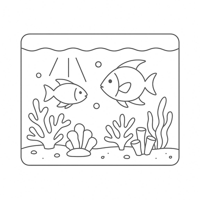 Fish Tank Coloring Pages for Kids 2026 – Beautiful and Easy-to-Download Images
