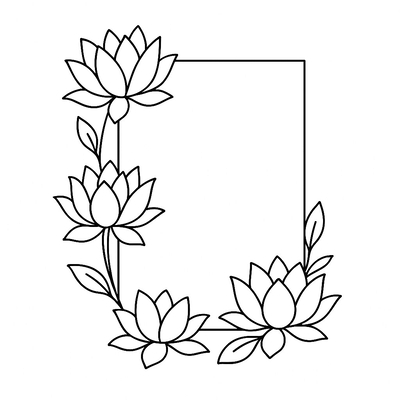 Flower Coloring Frames for Kids – Most Beautiful 2026