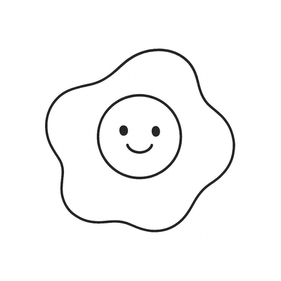 Fried Egg Coloring Pages for Kids – Most Creative Designs 2026