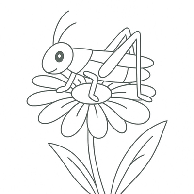 Grasshopper Coloring Pages for Kids – Creative Fun 2026