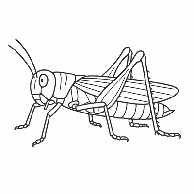 Grasshopper Coloring Pages for Kids – Creative Fun 2026