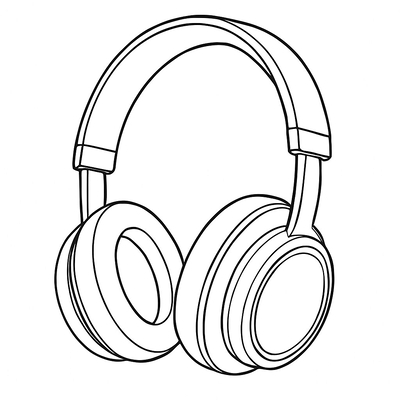 Headphone Coloring Pages for Kids 2026 – Creative Fun with Music