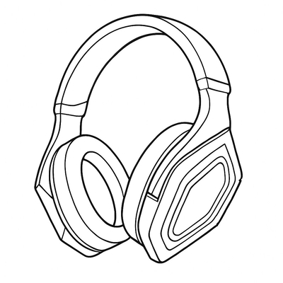 Headphone Coloring Pages for Kids 2026 – Creative Fun with Music
