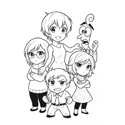 Inside Out Coloring Pages for Kids – Creative Emotions 2026