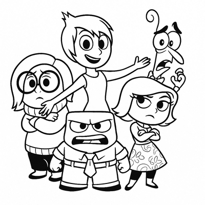 Inside Out Coloring Pages for Kids – Creative Emotions 2026