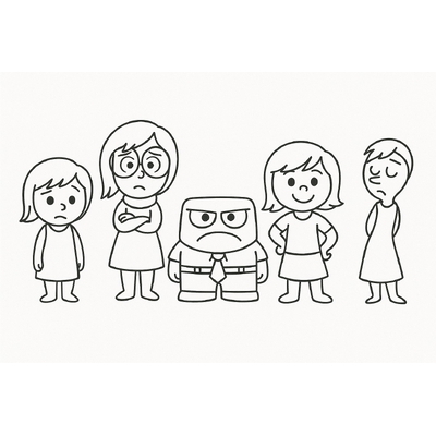 Inside Out Coloring Pages for Kids – Creative Emotions 2026