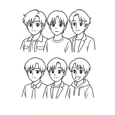 Printable BTS Coloring Pages for Kids – Most Beautiful 2026