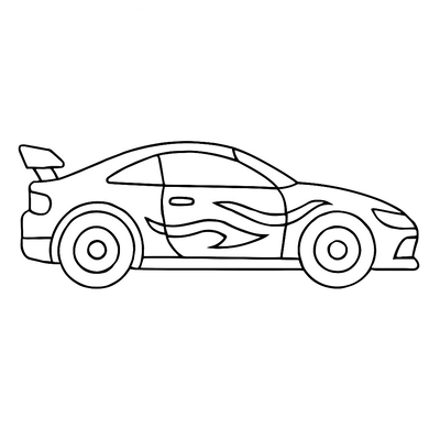 Racing Car Coloring Pages for Kids – Fun &amp; Creative Learning 2026