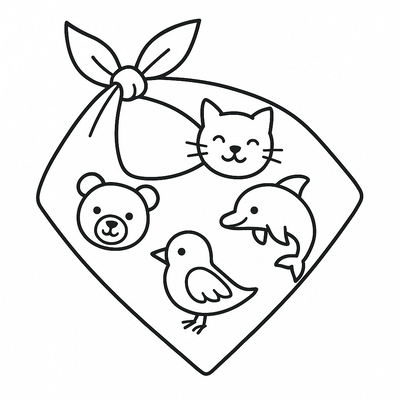 Scarf Coloring Pages for Kids 2026 – Cute and Easy Designs