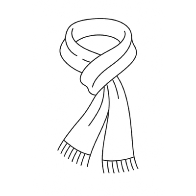 Scarf Coloring Pages for Kids 2026 – Cute and Easy Designs