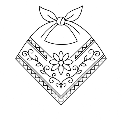 Scarf Coloring Pages for Kids 2026 – Cute and Easy Designs
