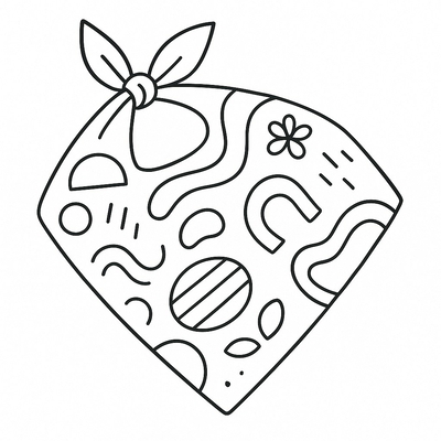 Scarf Coloring Pages for Kids 2026 – Cute and Easy Designs