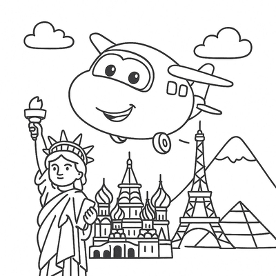 Super Wings Coloring Pages for Kids – Creative and Fun 2026