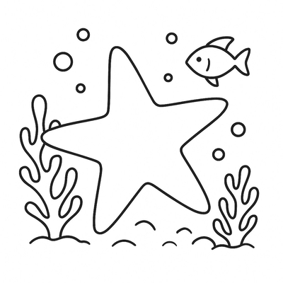 The Most Beautiful and Creative Starfish Coloring Pages for Kids 2026