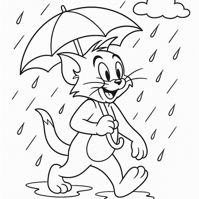 Tom Cat Coloring Pages for Kids to Learn and Create 2026