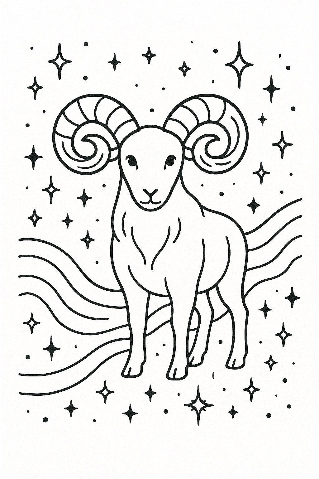 Aries Among the Milky Way
