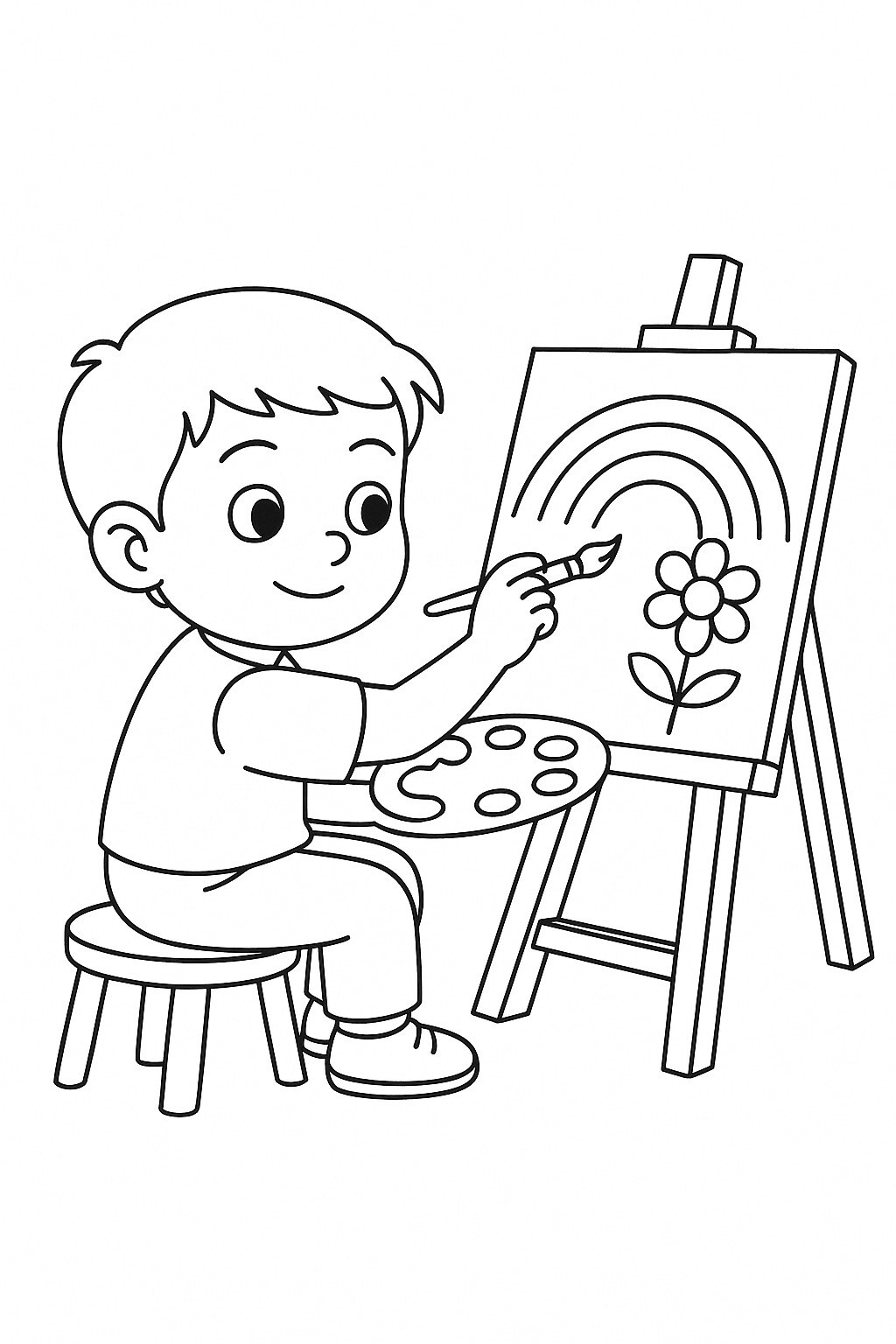 Little Bun Learning to Draw