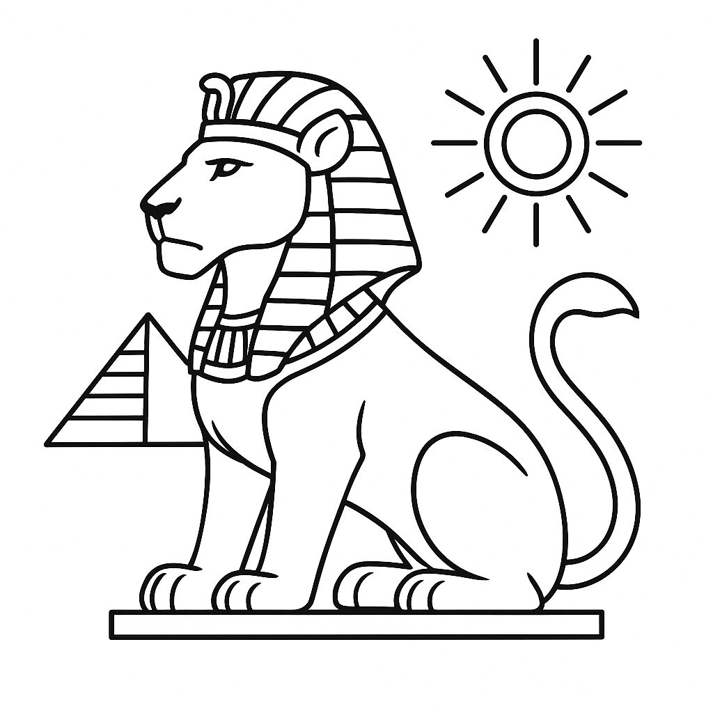 Ancient Egyptian Style Lion