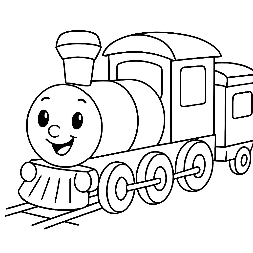 Cute Cartoon Train