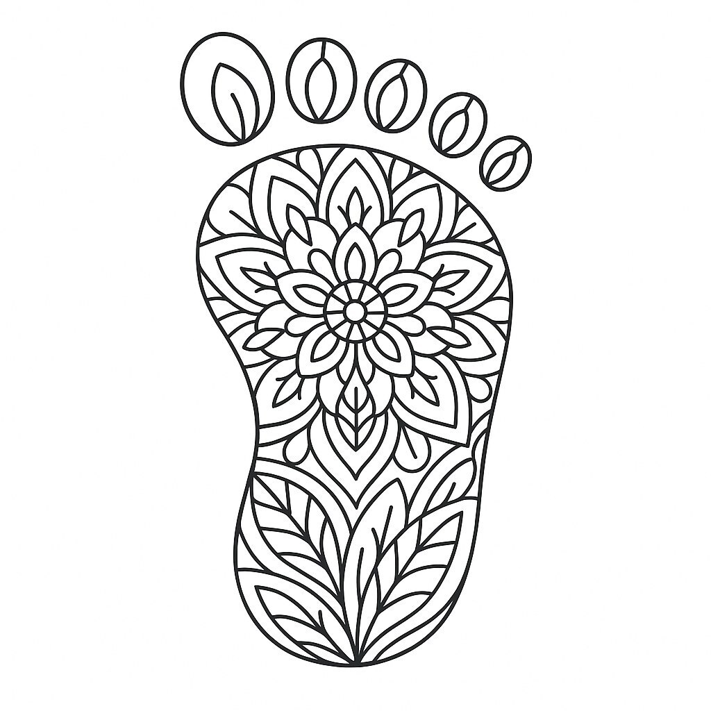 Cute Foot Coloring Pages for Kids 2026 – Download PDF