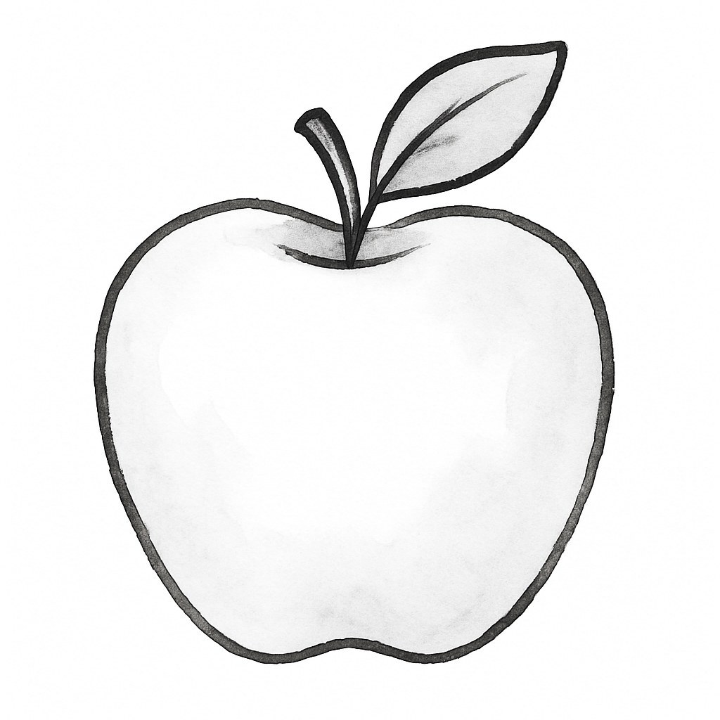 Watercolor Apples