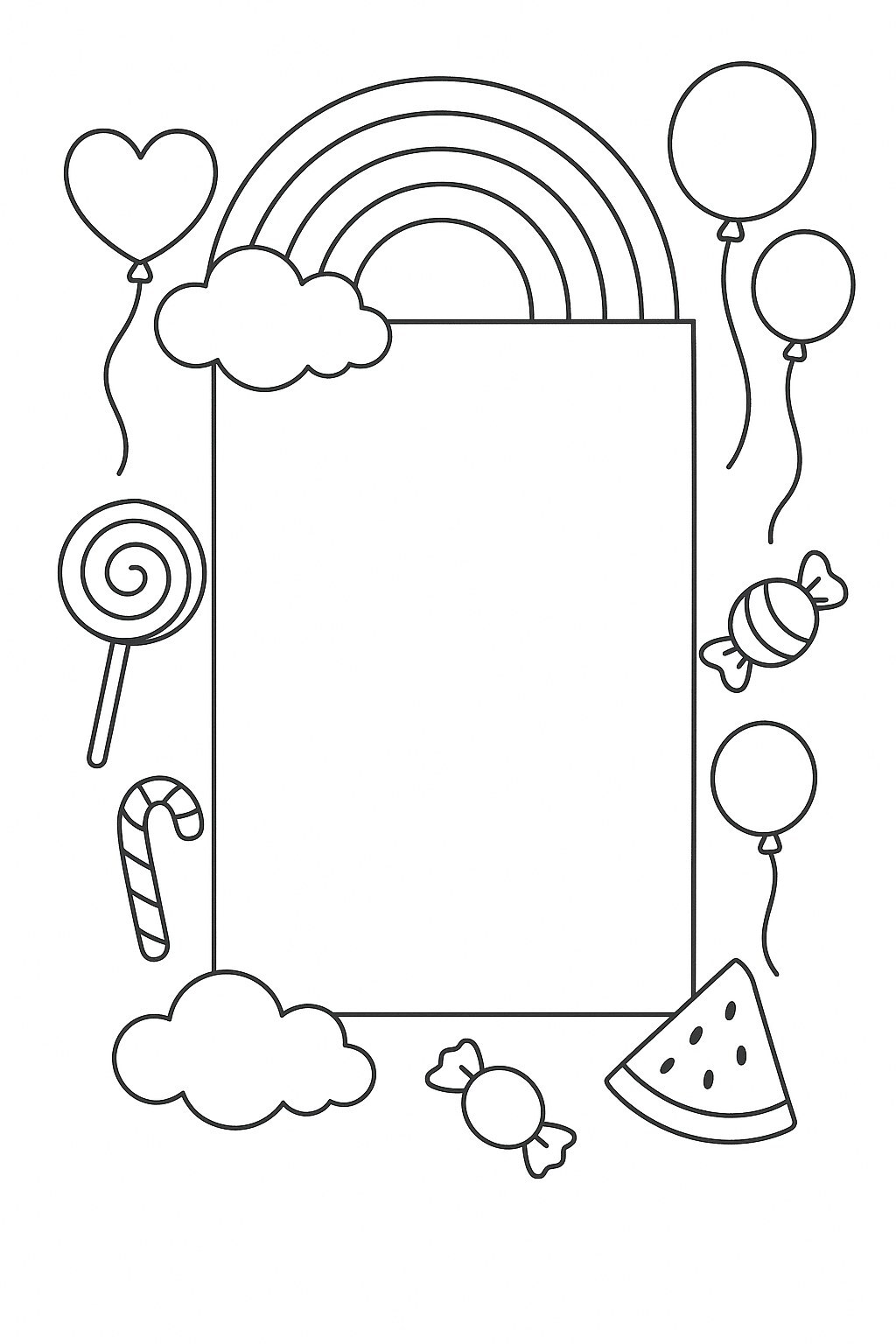 Sweet Rainbow Frame