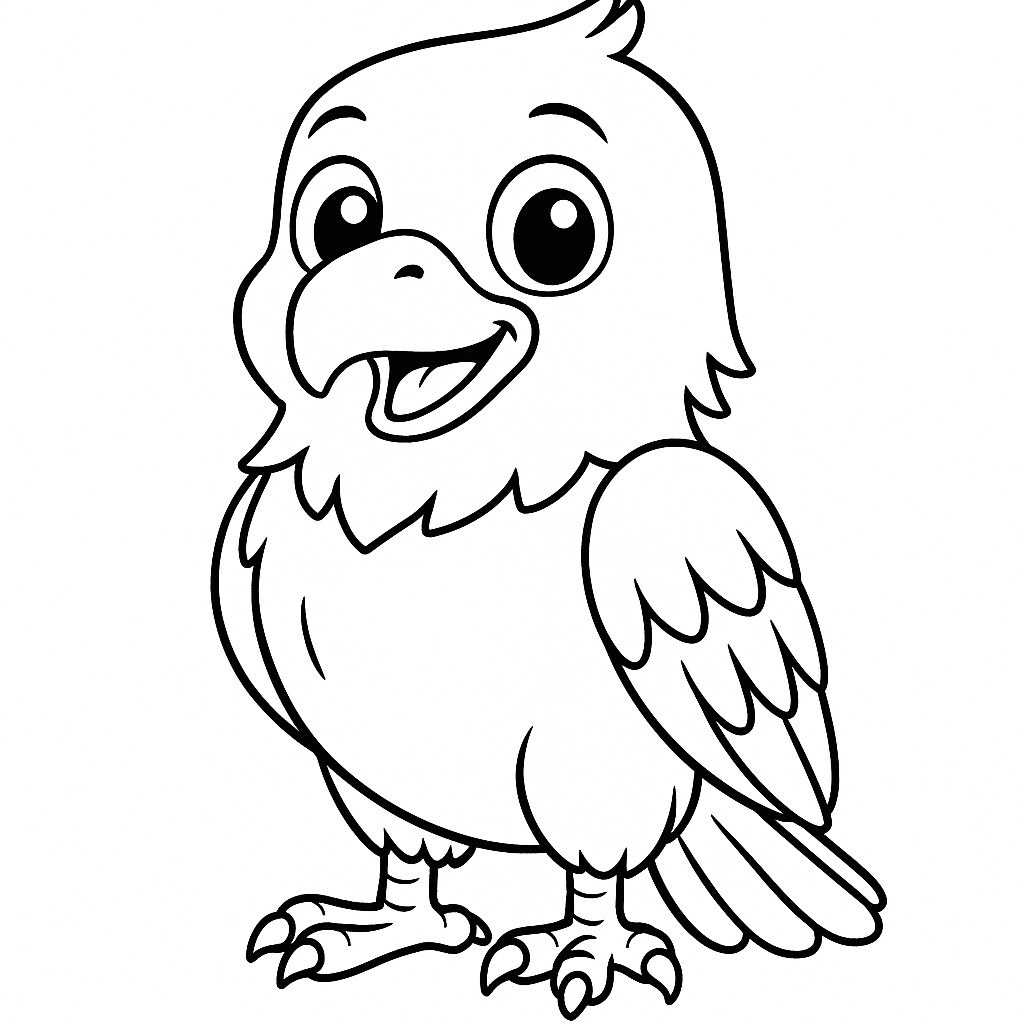 Cartoon Bald Eagle
