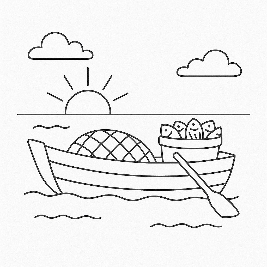 Morning Fishing Boat