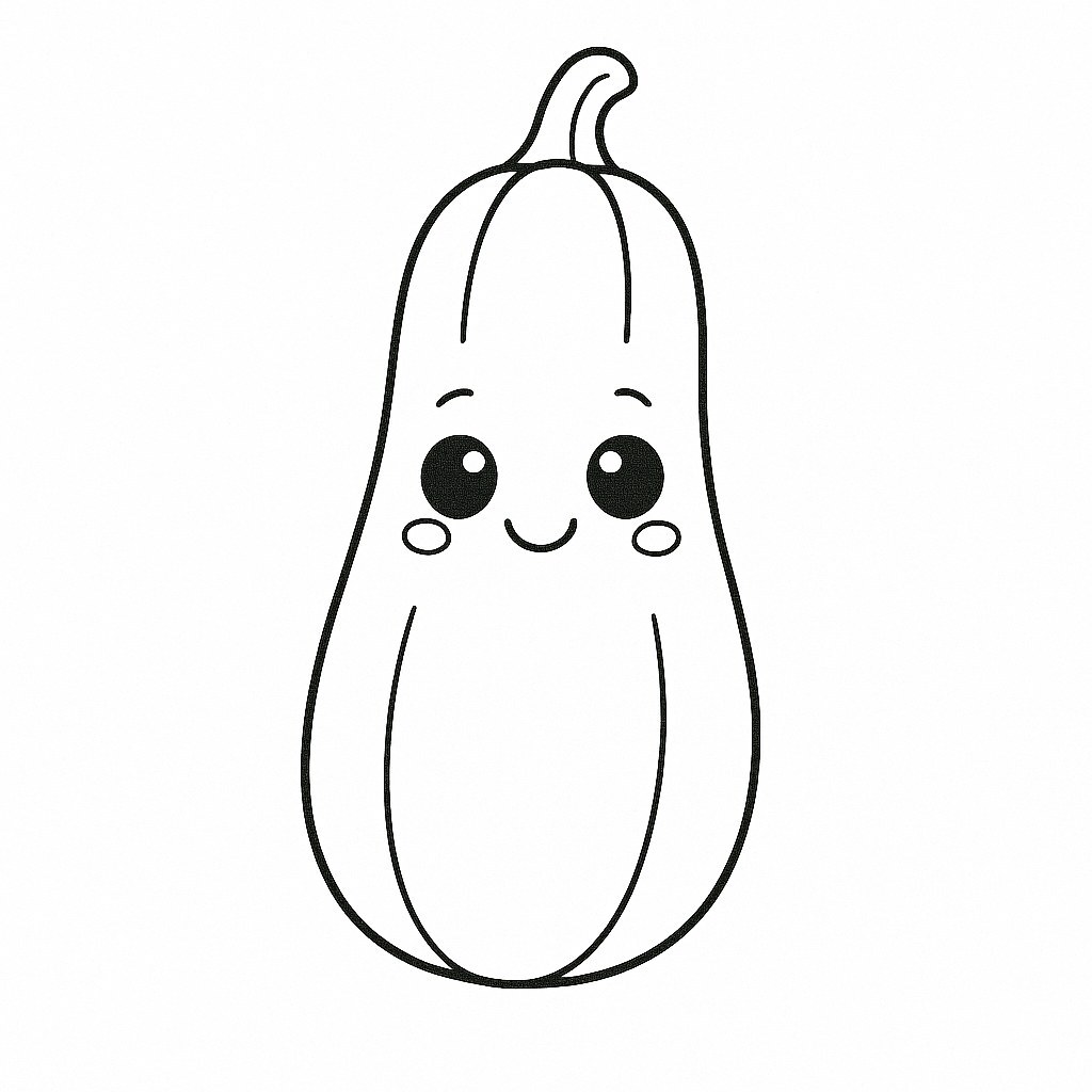 Cartoon Green Pumpkin